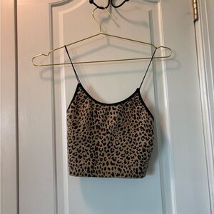No Boundaries Animal Print Camisole - Black and Brown